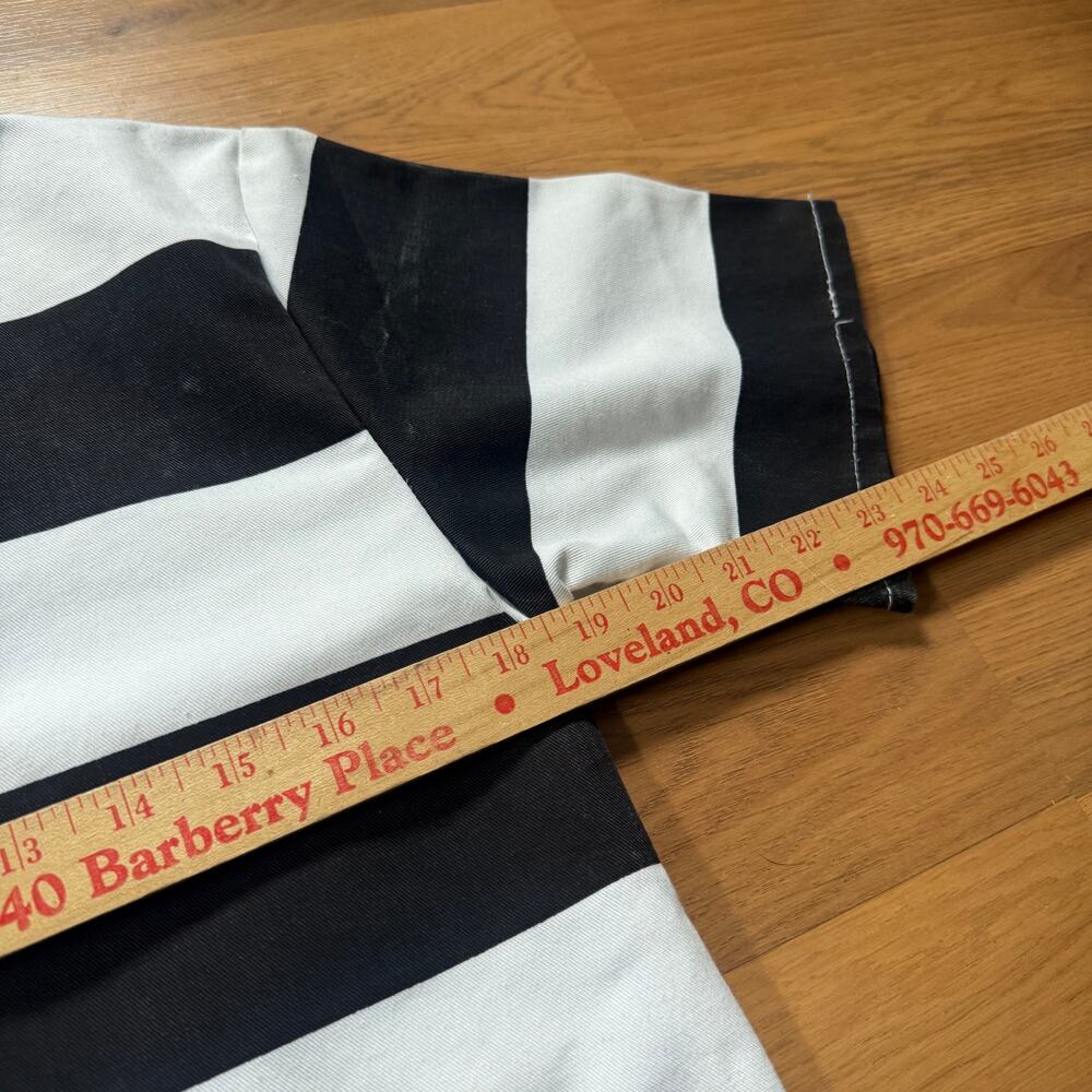Vintage Museum of Colorado Prisons Striped Inmate Cell Shirt Uniform Sz Small - Picture 9 of 9